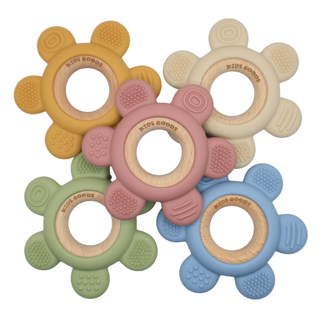 Silicone Teething Ring Pink - BPA Free
