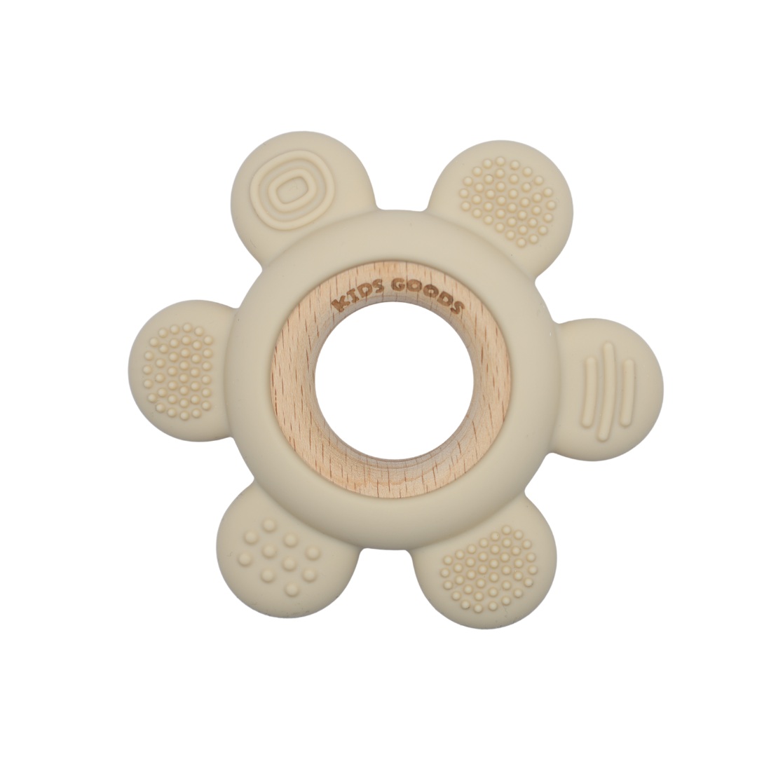 Siliconen bijtring - Beige