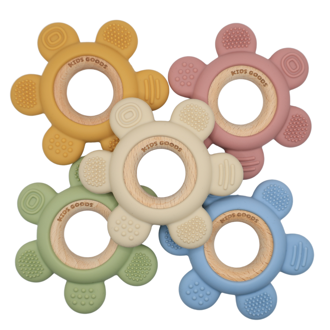 Siliconen bijtring - Beige