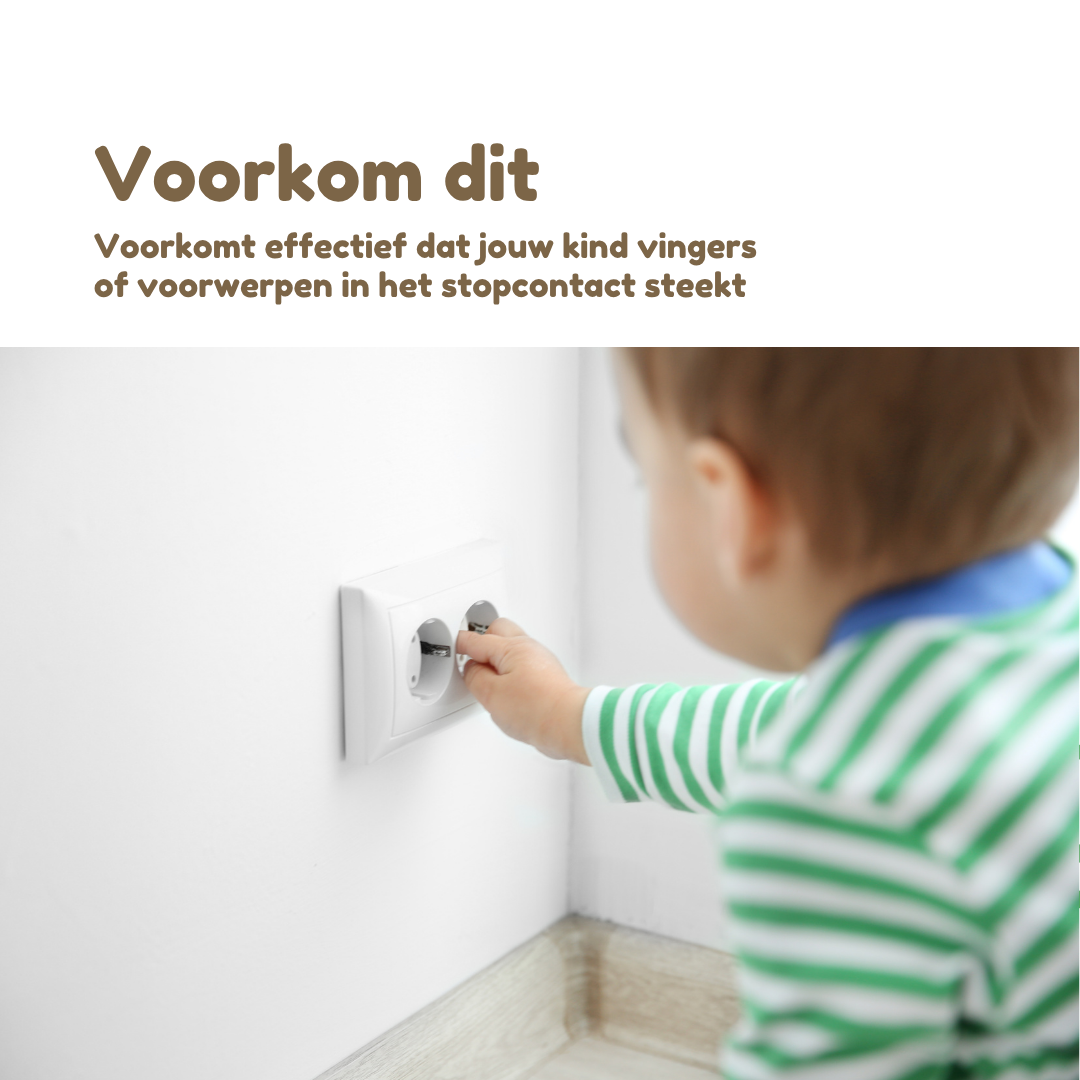 Kids Goods – Stopcontactbeveiliging – 10 stuks - Zwart