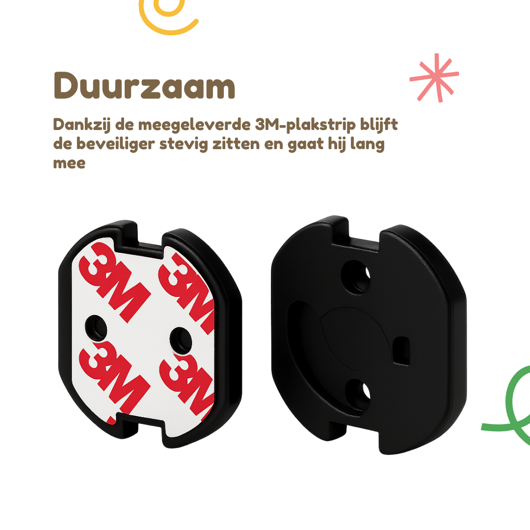 Kids Goods – Stopcontactbeveiliging – 10 stuks - Zwart