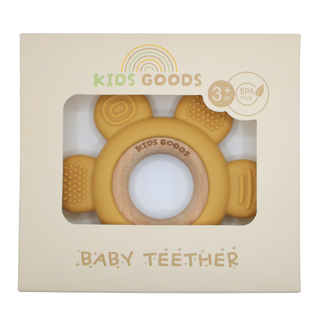 Bijtring Baby - Sunflower Yellow - BPA-vrij