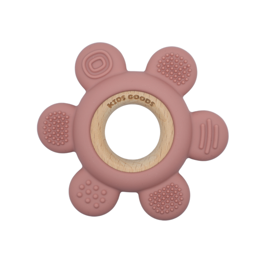 Silicone Teething Ring Pink - BPA Free