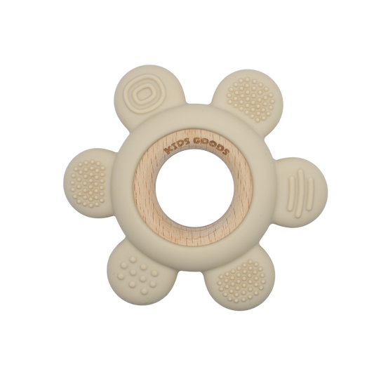 Siliconen bijtring - Beige