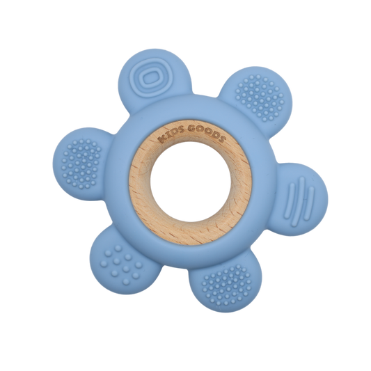 Siliconen Bijtring Blauw - BPA-vrij